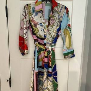 Beautiful, light button down long sleeved barely worn dress!